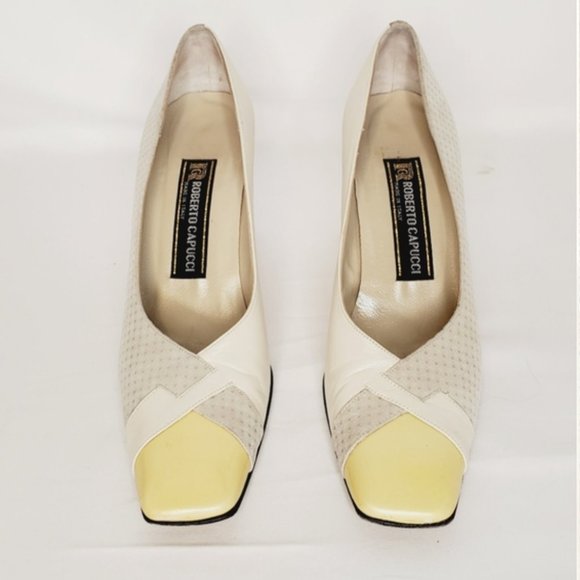 Roberto Capucci - Three Tone Leather Pumps - Picture 3 of 8